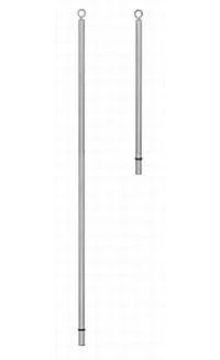 4'6" Recall Stanchion (.109) Wall