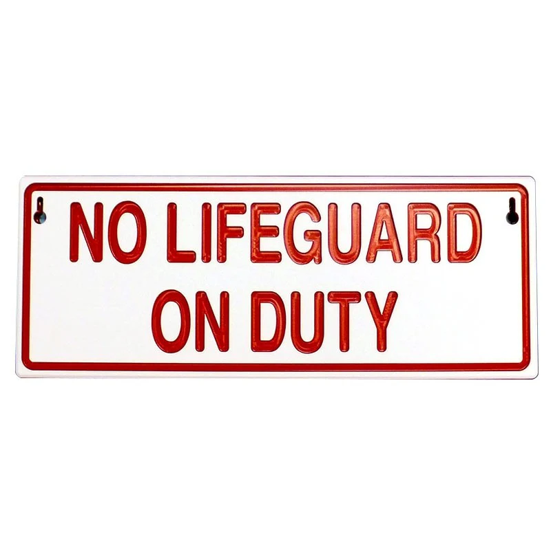 Reversible Lifeguard On/Off Duty Sign - Image 2