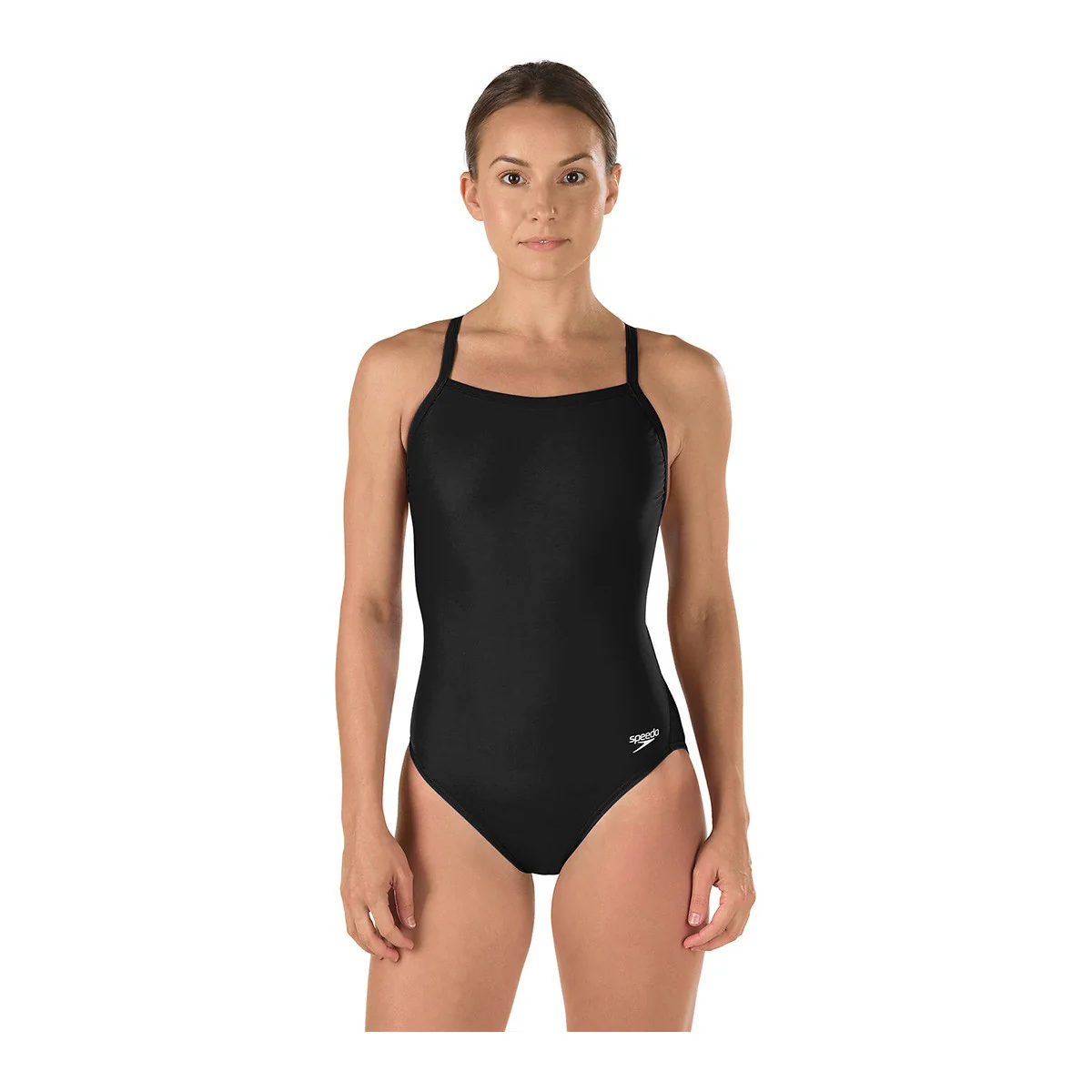 Speedo Solid Flyback Swimsuit - Image 4