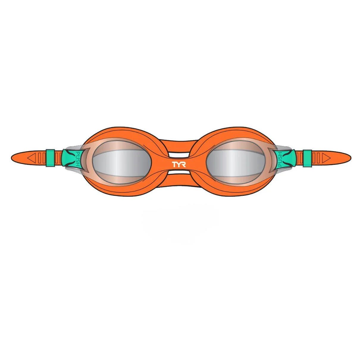 TYR Kids' Swimple Mirrored Goggle - Image 18