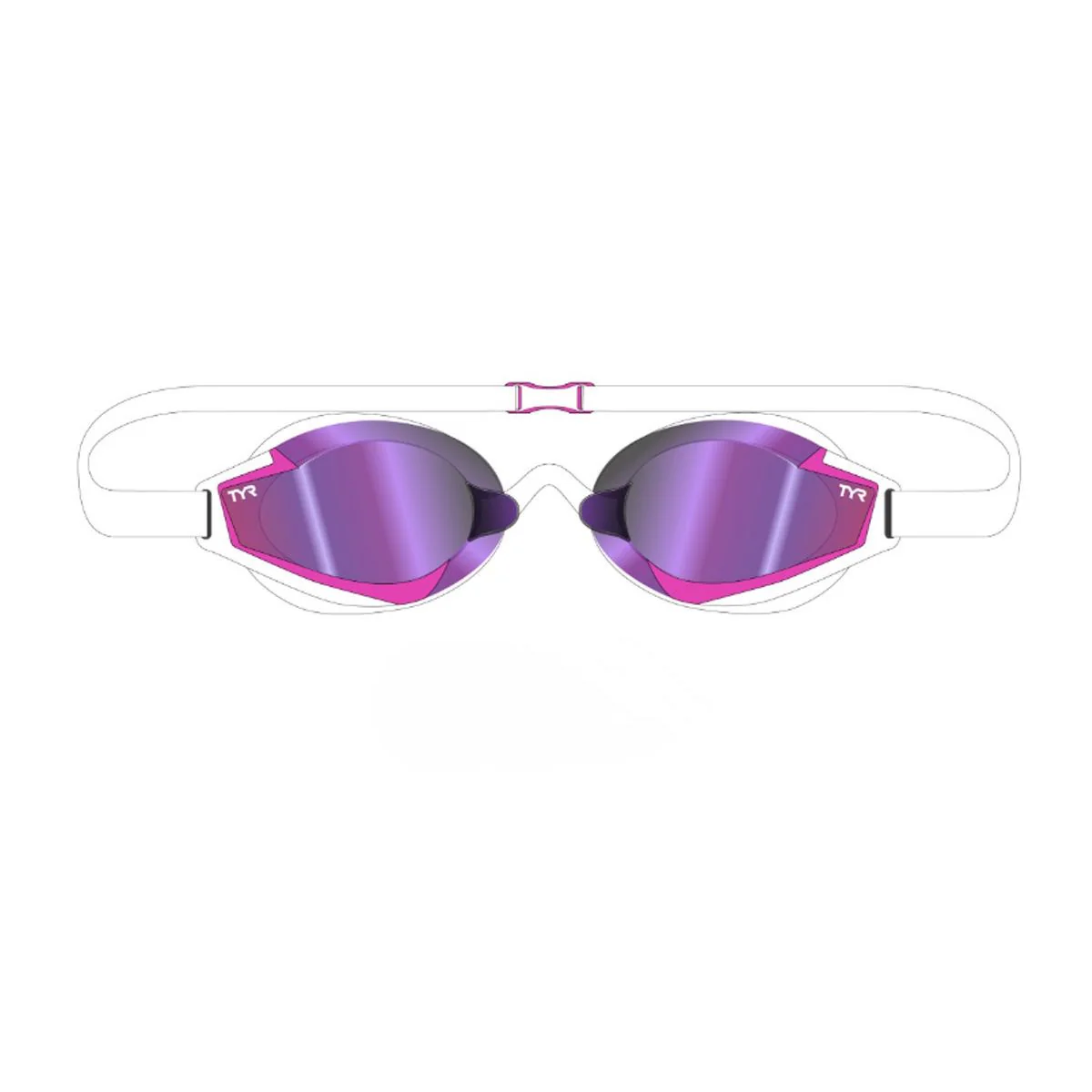 TYR Stealth-X Mirrored Goggle - Image 2