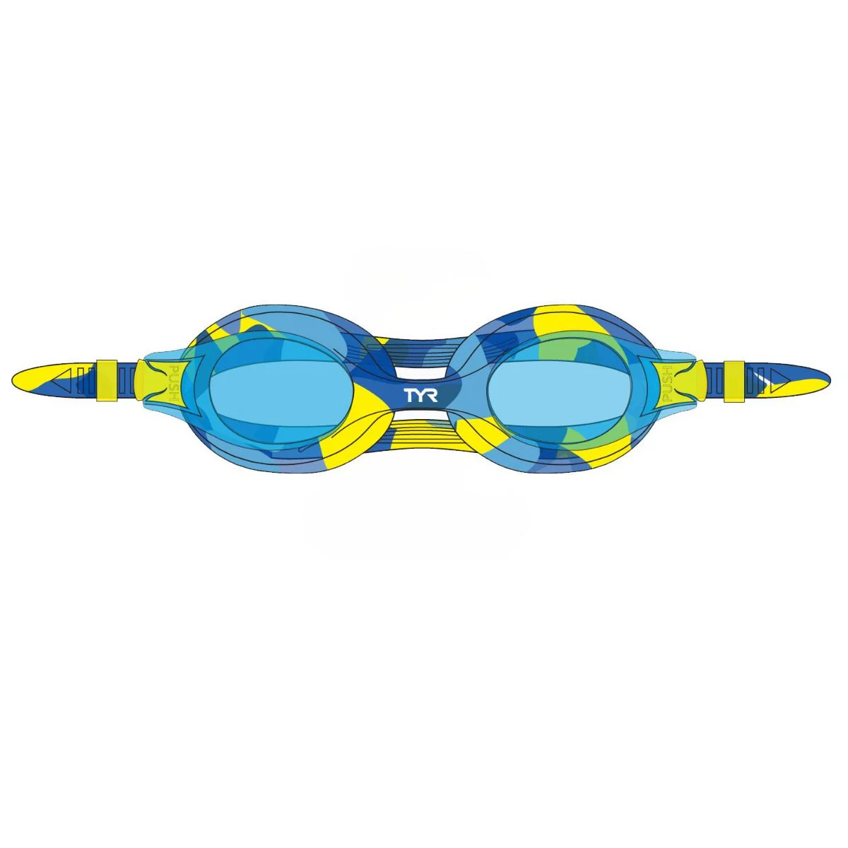 TYR Kid's Swimple Tie Dye Mirrored Goggles - Image 16
