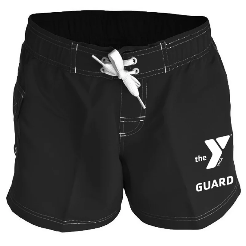 YMCA Guard Female 5" Inseam Poly Short - Image 3