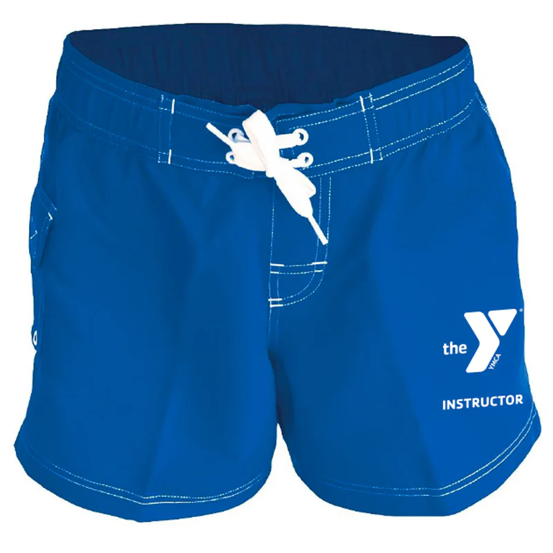 YMCA Instructor Female 5" Inseam Poly Short - Image 3